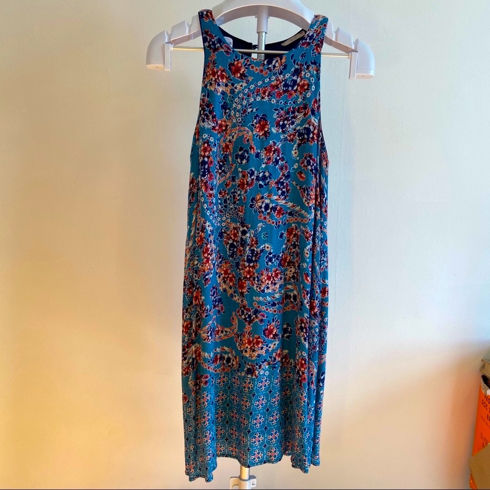 🌊🎍Lined printed shift dress